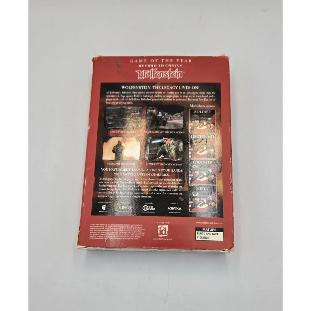 Return to Castle Wolfenstein: Game of the Year (PC, 2002) COMPLETE